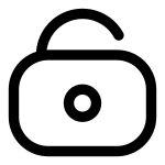 Unlock Circle SVG Icon